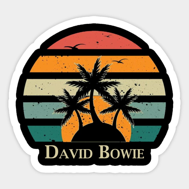 Vintage name - david bowie Sticker by PROALITY PROJECT